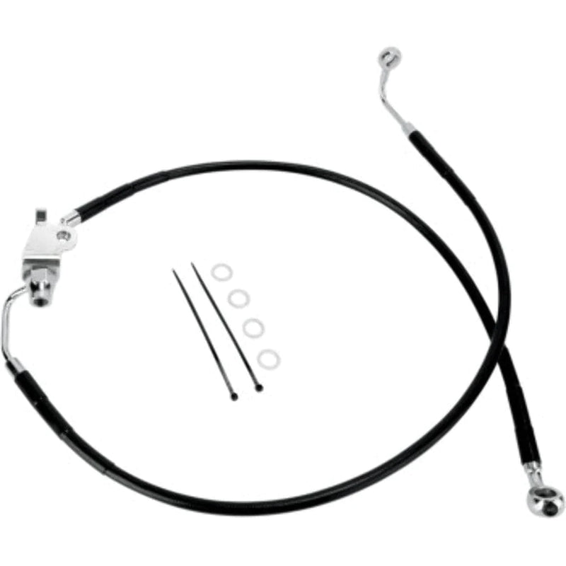 Drag Specialities Brake Lines & Hoses 29 5/8" Standard Length Black Vinyl Brake Rear Line Harley Sportster XL 04-13