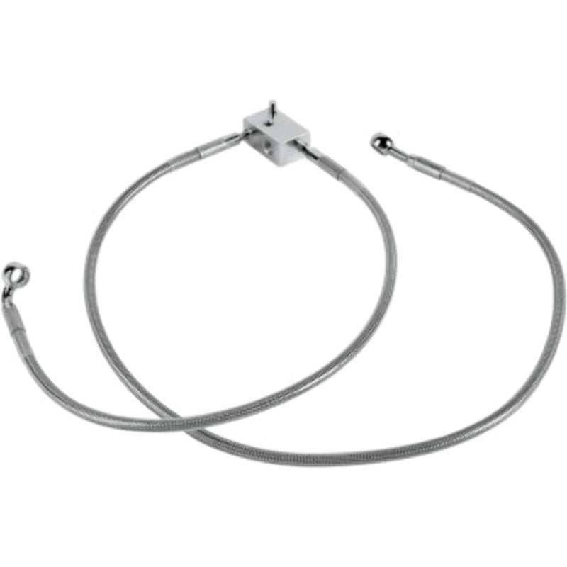 Drag Specialities Brake Lines & Hoses 33 1/2" Standard Length Stainless Steel Brake Rear Line Harley Softail 00-03