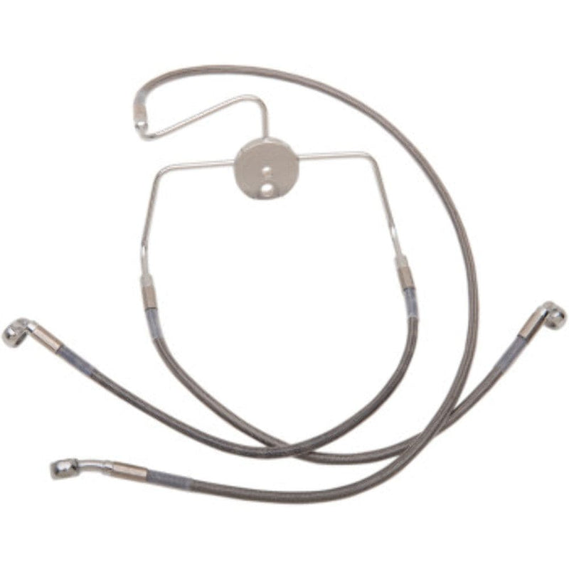 Drag Specialities Brake Lines & Hoses +8 Extended Over Stock Stainless Steel Upper Brake Line  Harley Touring 94-07