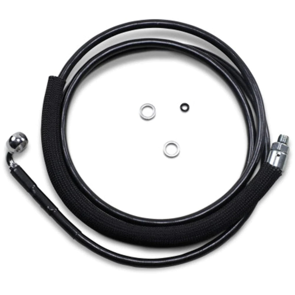 Drag Specialities Clutch Cable 76 1/8 Black Vinyl +6 Extended Hydraulic Clutch Cable Harley Touring 15-16 FLTRX