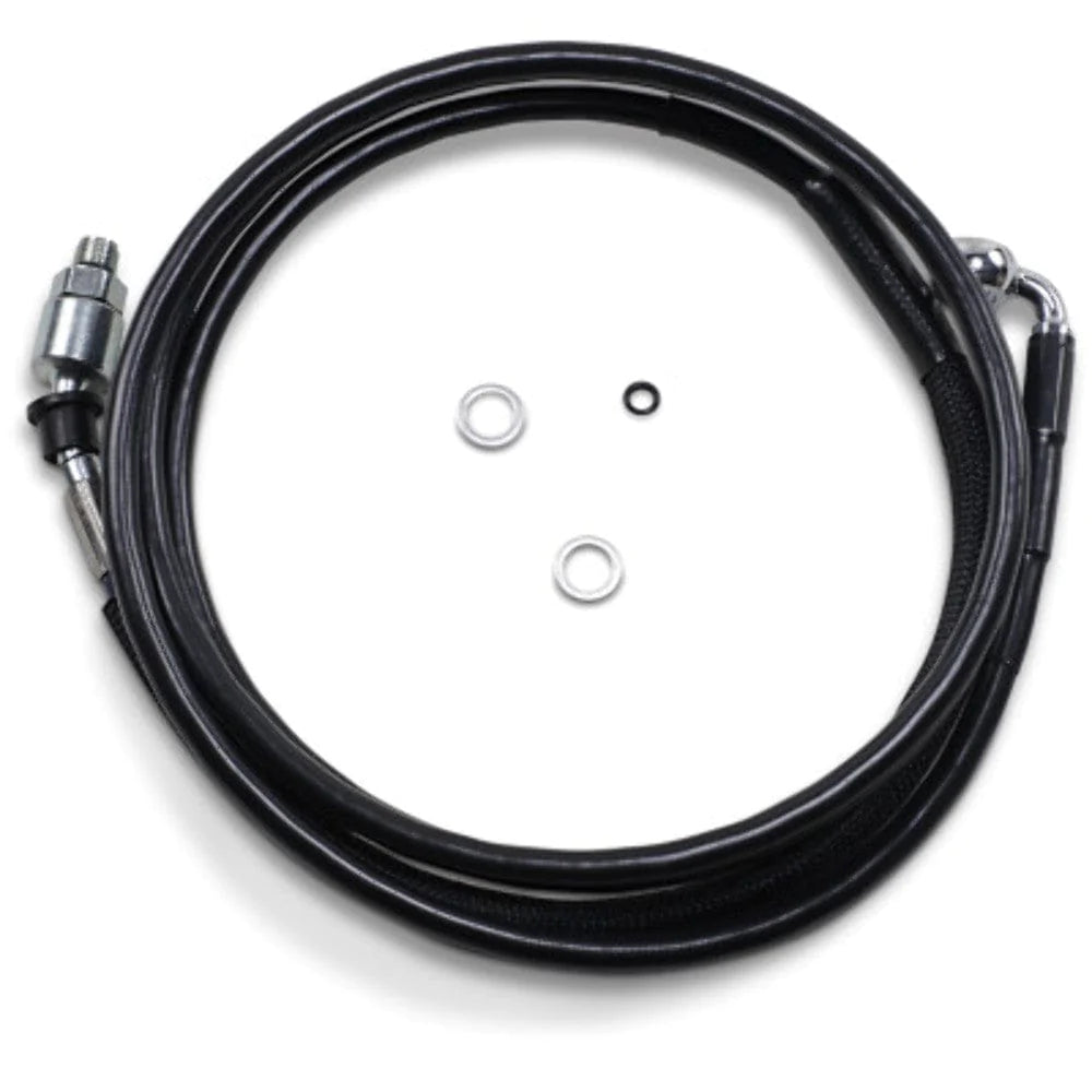 Drag Specialities Clutch Cable 78 1/8 Black Vinyl +8 Extended Hydraulic Clutch Cable Harley Touring 15-16 FLTRX