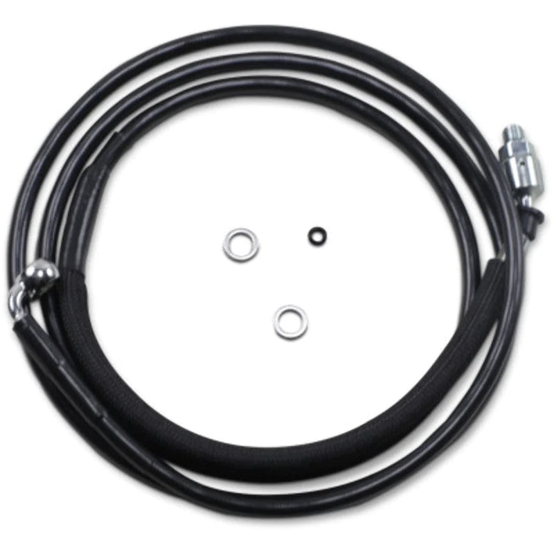 Drag Specialities Clutch Cable 80 1/8 Black Vinyl +10 Extended Hydraulic Clutch Cable Harley Touring 15-16 FLTR