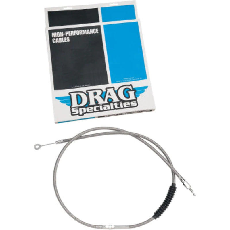 Drag Specialities Clutch Cables 60 11/16" Braided Stainless Extended Clutch Cable Harley Softail Dyna Touring XL