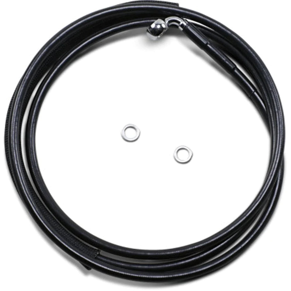 Drag Specialities Clutch Cables 72 1/8" Black Vinyl +2 Extended Hydraulic Clutch Cable Harley Touring 17+ FLTRX