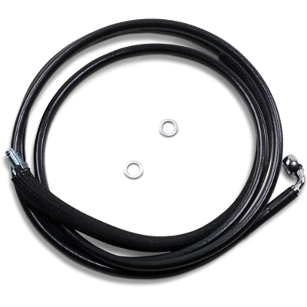 Drag Specialities Clutch Cables 74 1/8" Black Vinyl +4 Extended Hydraulic Clutch Cable Harley Touring 17+ FLTRX