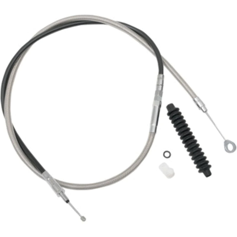 Drag Specialities Clutch Cables 74 11/16" Braided Stainless Extended Clutch Cable Harley Softail Dyna Touring XL