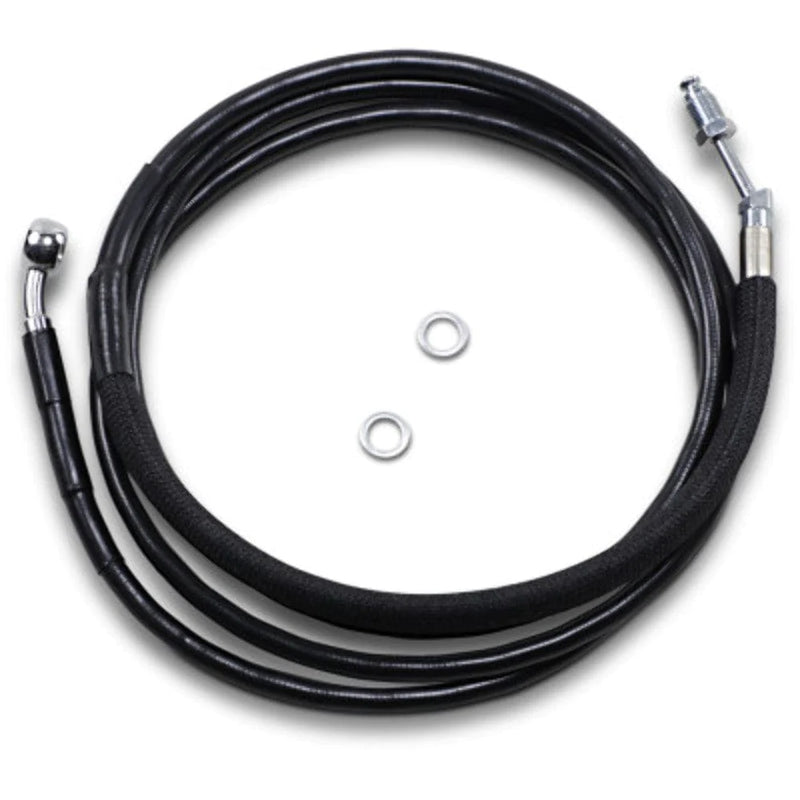 Drag Specialities Clutch Cables 78 1/8" Black Vinyl +8 Extended Hydraulic Clutch Cable Harley Touring 17+ FLTR