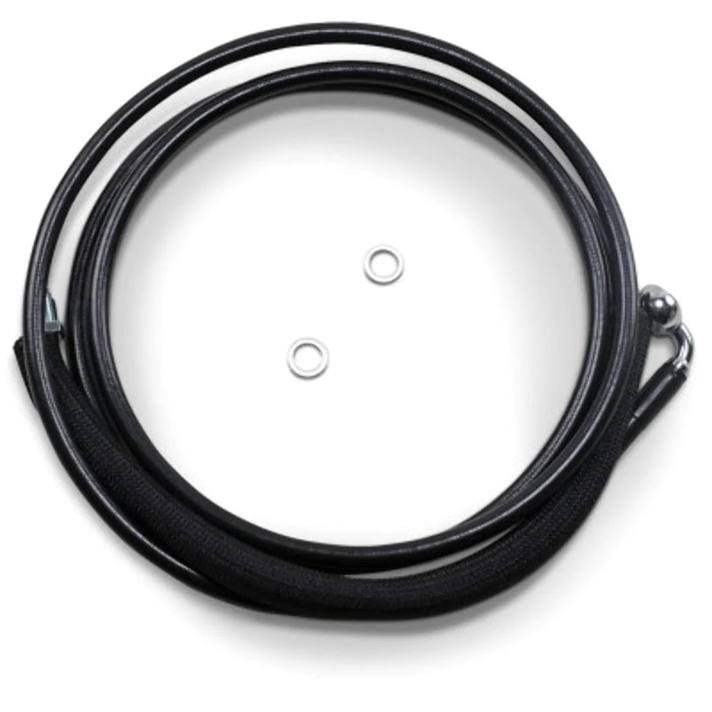 Drag Specialities Clutch Cables 78 1/8" Black Vinyl +8 Extended Hydraulic Clutch Cable Harley Touring 17+ FLTRX