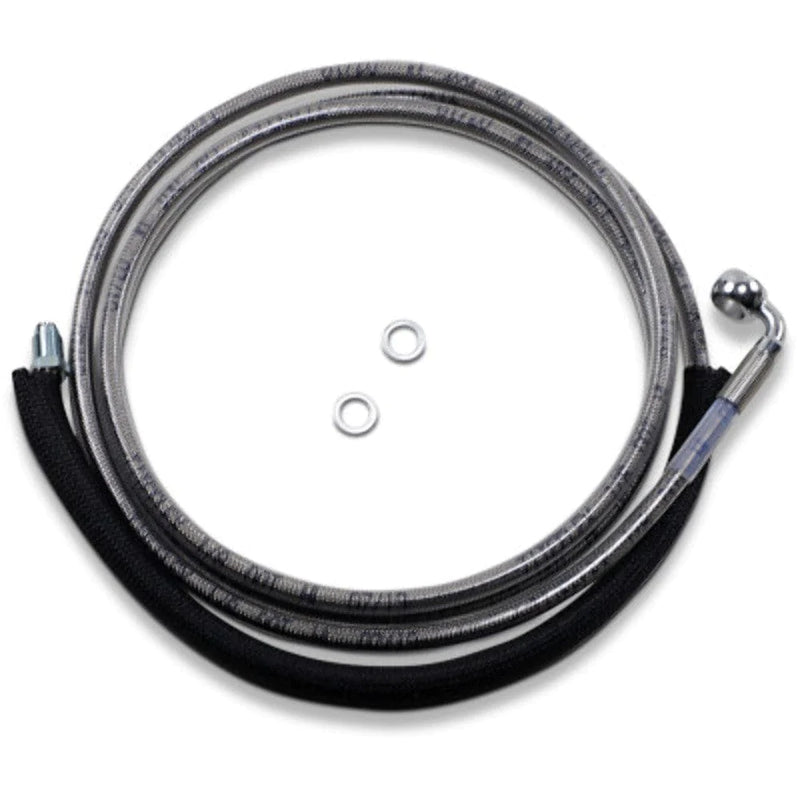 Drag Specialities Clutch Cables 78 1/8" Clear Coated Stainless 8+ Over Hydraulic Clutch Cable Harley FLTRX/S 17+