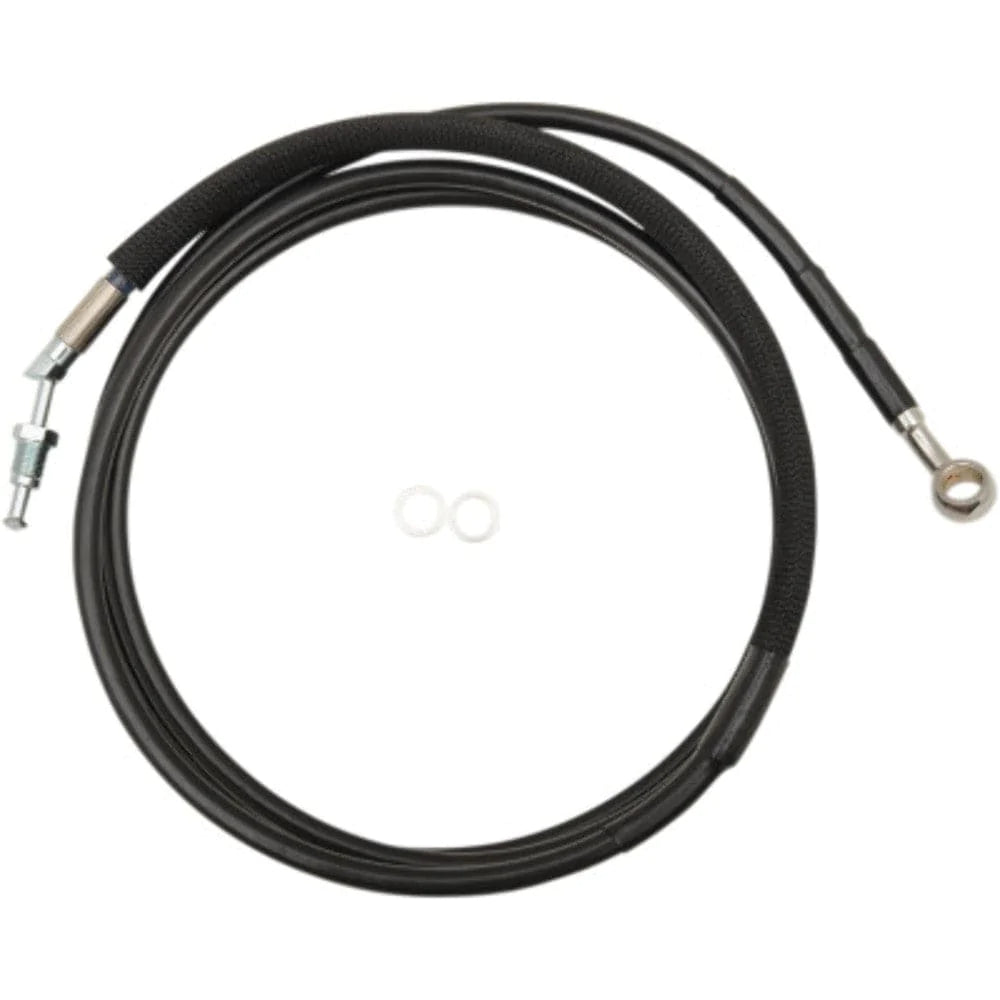 Drag Specialities Clutch Cables 80 1/8" Black Vinyl +10 Extended Hydraulic Clutch Cable Harley Touring 17+ FLTR