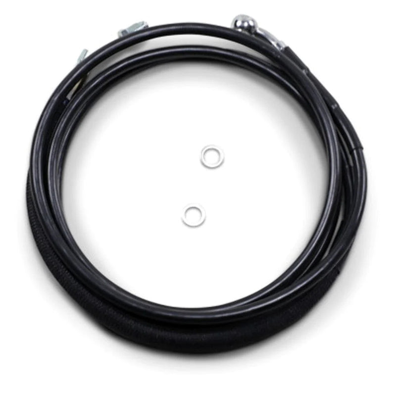 Drag Specialities Clutch Cables 82 1/8" Black Vinyl +12 Extended Hydraulic Clutch Cable Harley Touring 17+ FLTR