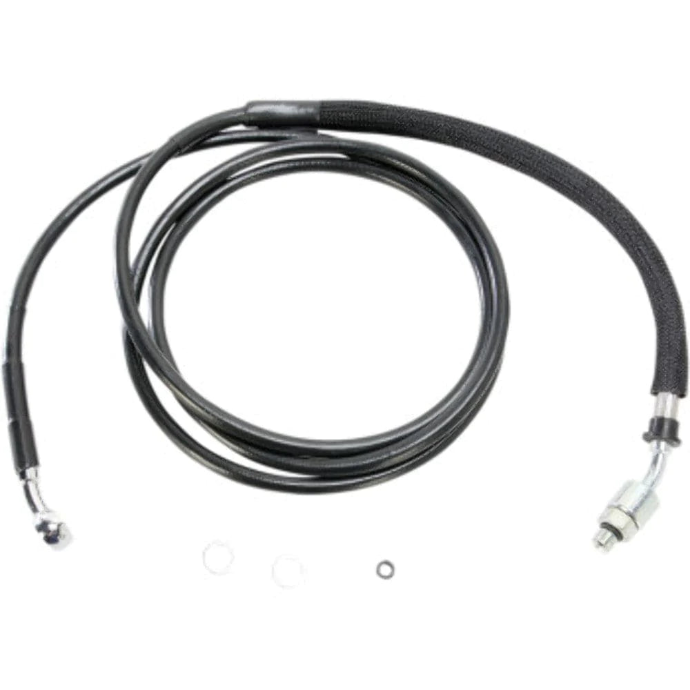 Drag Specialities Clutch Cables 82 1/8 Black Vinyl +12 Extended Hydraulic Clutch Line Harley Touring 13-16 CVO