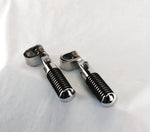 Drag Specialities Foot Pegs & Pedal Pads Chrome O-Ring Clamp On Highway Frame Engine Guard Rigid Hardtail Footpegs Harley