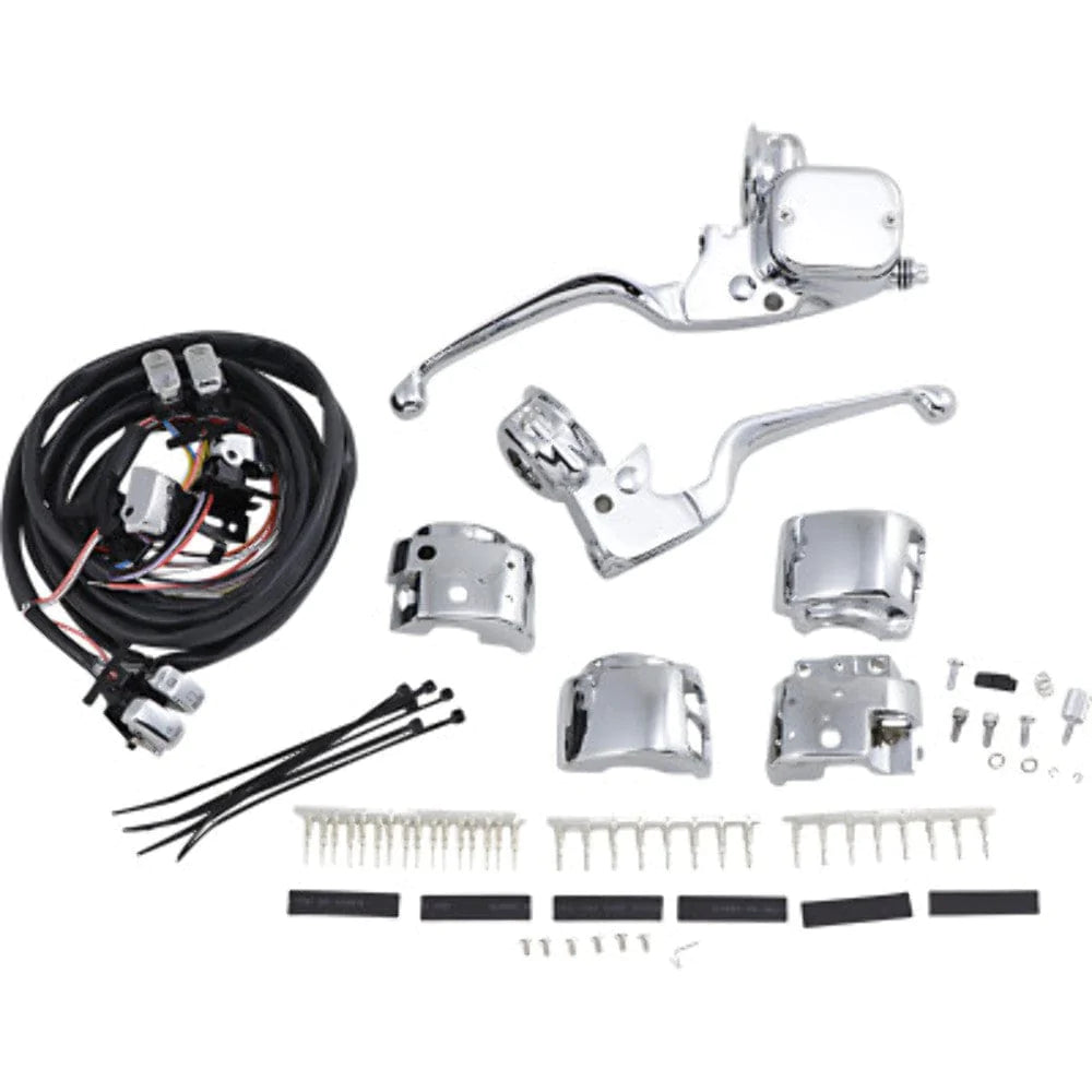 Drag Specialities Other Handlebars & Levers Chrome Handlebar Hand Controls Switches Dual Disc 11/16 Kit Harley Touring 96-07
