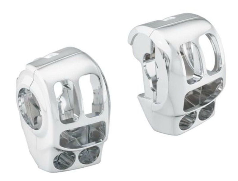 Drag Specialities Other Handlebars & Levers Chrome Switch Housing Kit Left Right Housings 2014-2020 Harley Touring Bagger