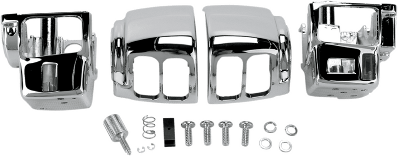 Drag Specialities Other Handlebars & Levers Chrome Switch Housing Kit Left Right Radio Cruise 08-2013 Harley Touring Dresser