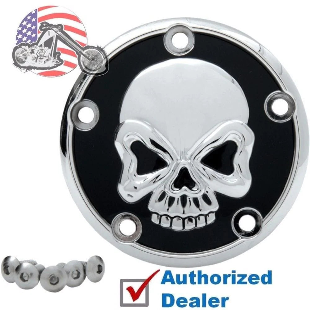 Drag Specialities Other Motorcycle Accessories Chrome Skull Ignition Cam Chest Points Cover Trim Harley Big Twin Cam 1999-2017