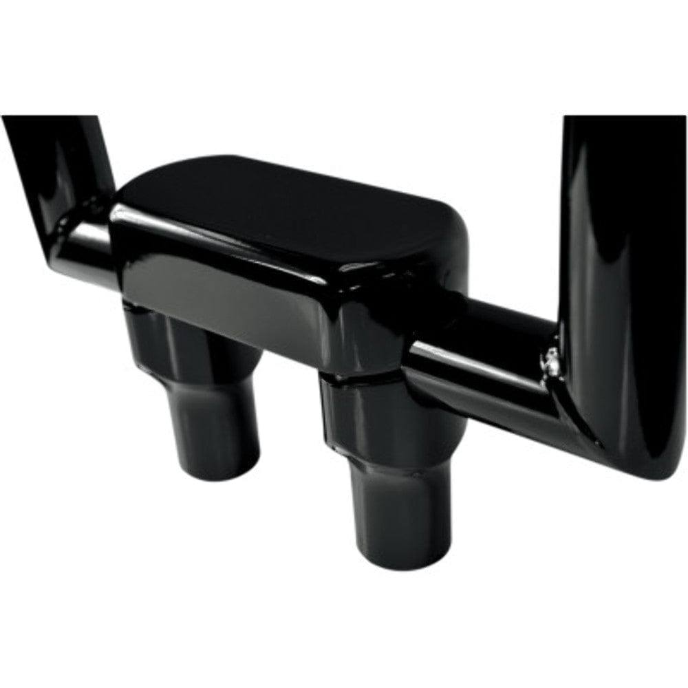 Drag Specialities Risers Gloss Black 3" Straight Risers 1 1/2 Handlebar Top Clamp Harley Softail Touring