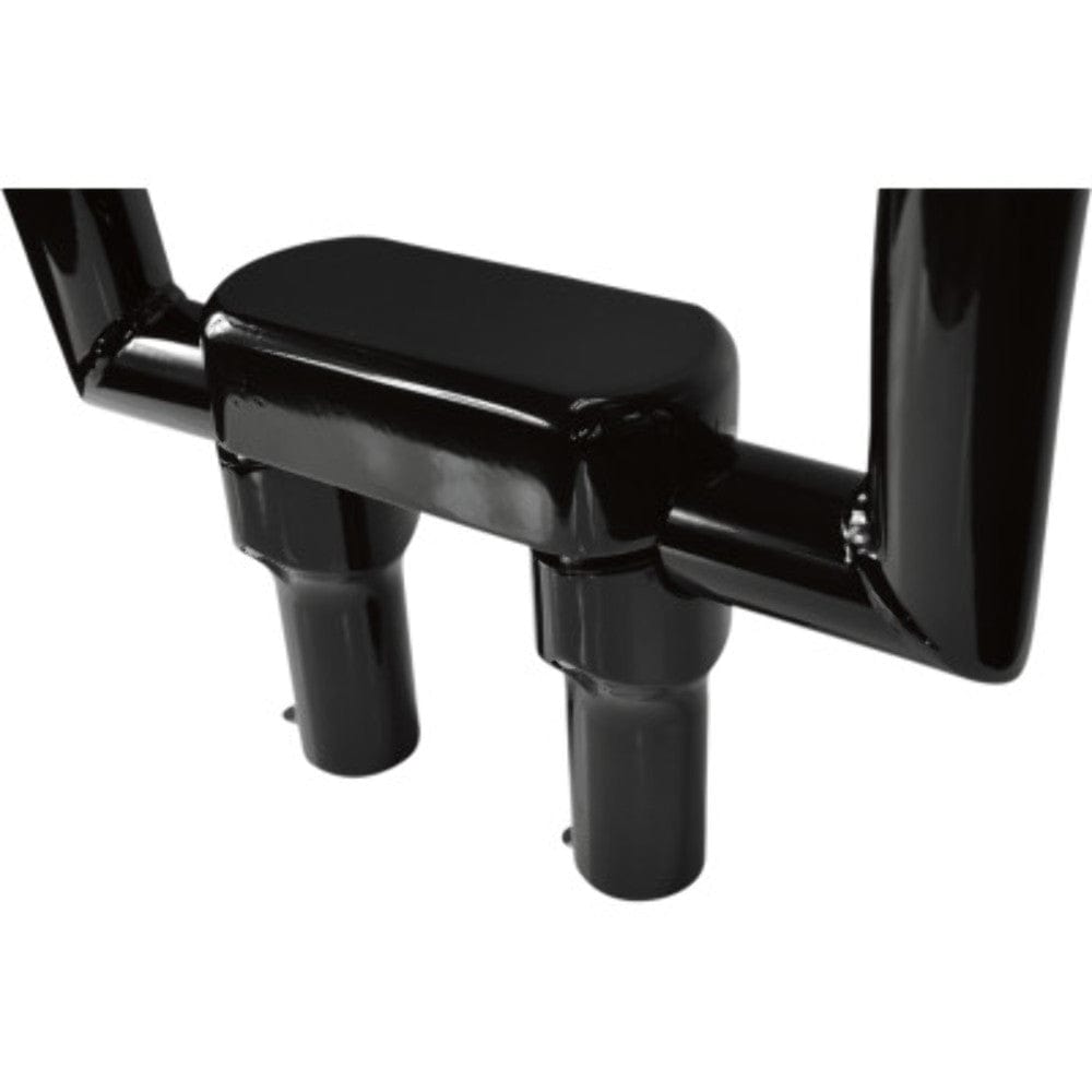 Drag Specialities Risers Gloss Black 4" Straight Risers 1 1/2 Handlebar Top Clamp Harley Softail Touring