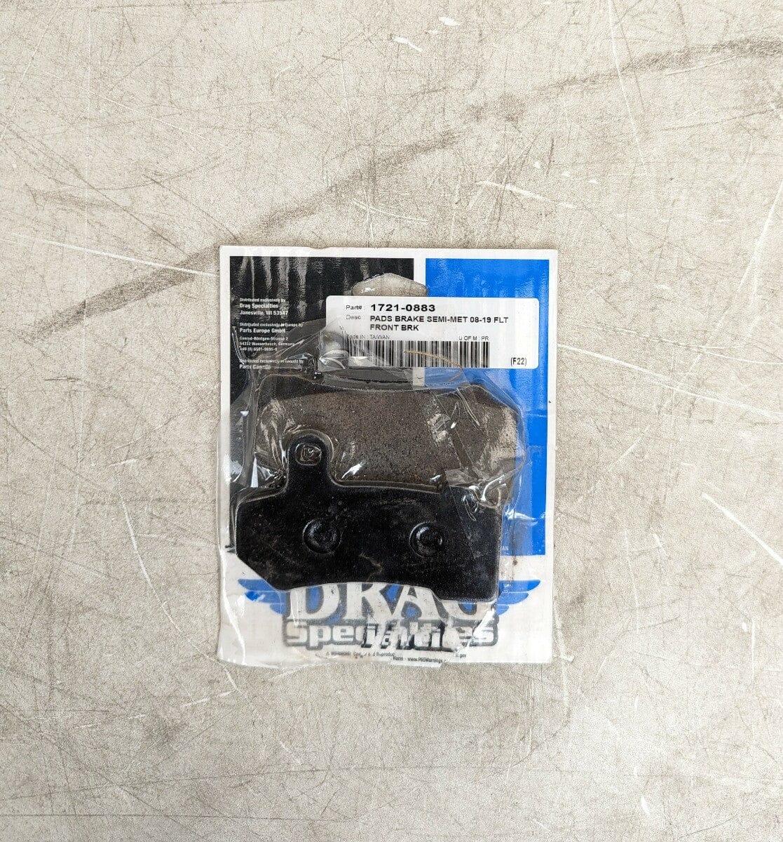 Semi Metallic Front Rear Brake Pads Set Pair 2008+ Harley Touring Bagg ...