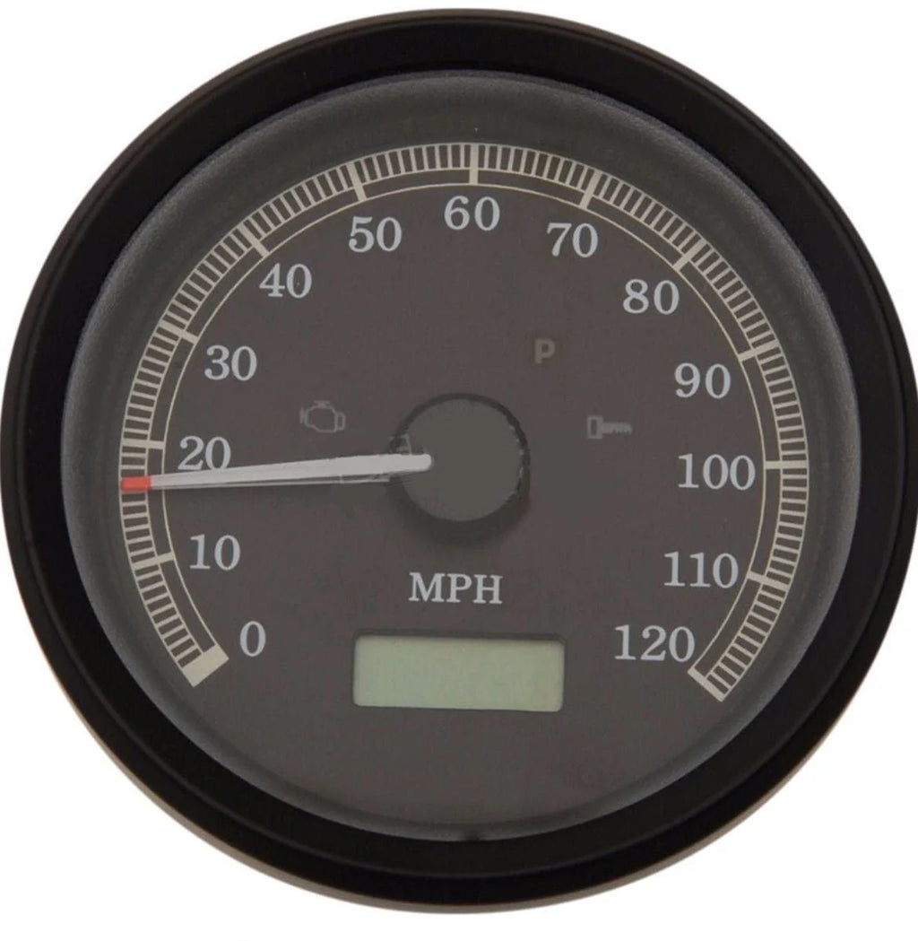 Drag Specialities Speedometers Black Electronic Programmable Analog Speedometer Speedo Harley Dyna Sportster