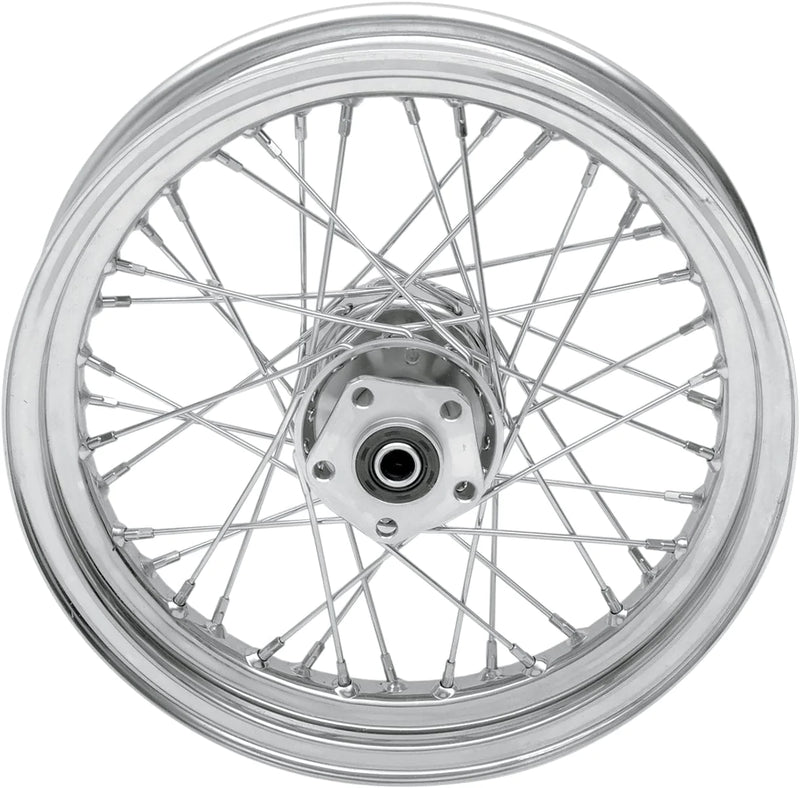 Drag Specialities Wheels & Rims Chrome 16" x 3" 40 Spoke Rear Wheel Rim Harley Sportster Dyna Softail FXR 86-96