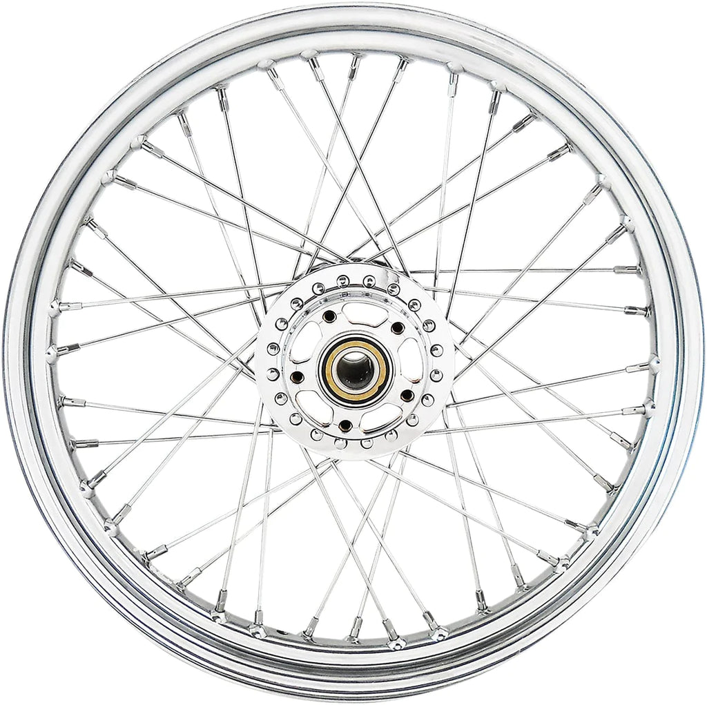 Drag Specialities Wheels & Rims Chrome 19" x 2.5" 40 Spoke Wheel Rim Harley 11-19 Sportster XL Dual Disk W/O ABS