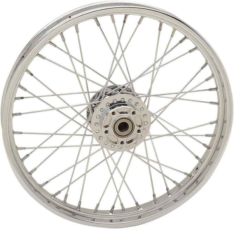 Drag Specialities Wheels & Rims Chrome 21" x 2.15" 40 Spoke Front Single Disc Wheel Rim Harley Dyna FXD 08-17