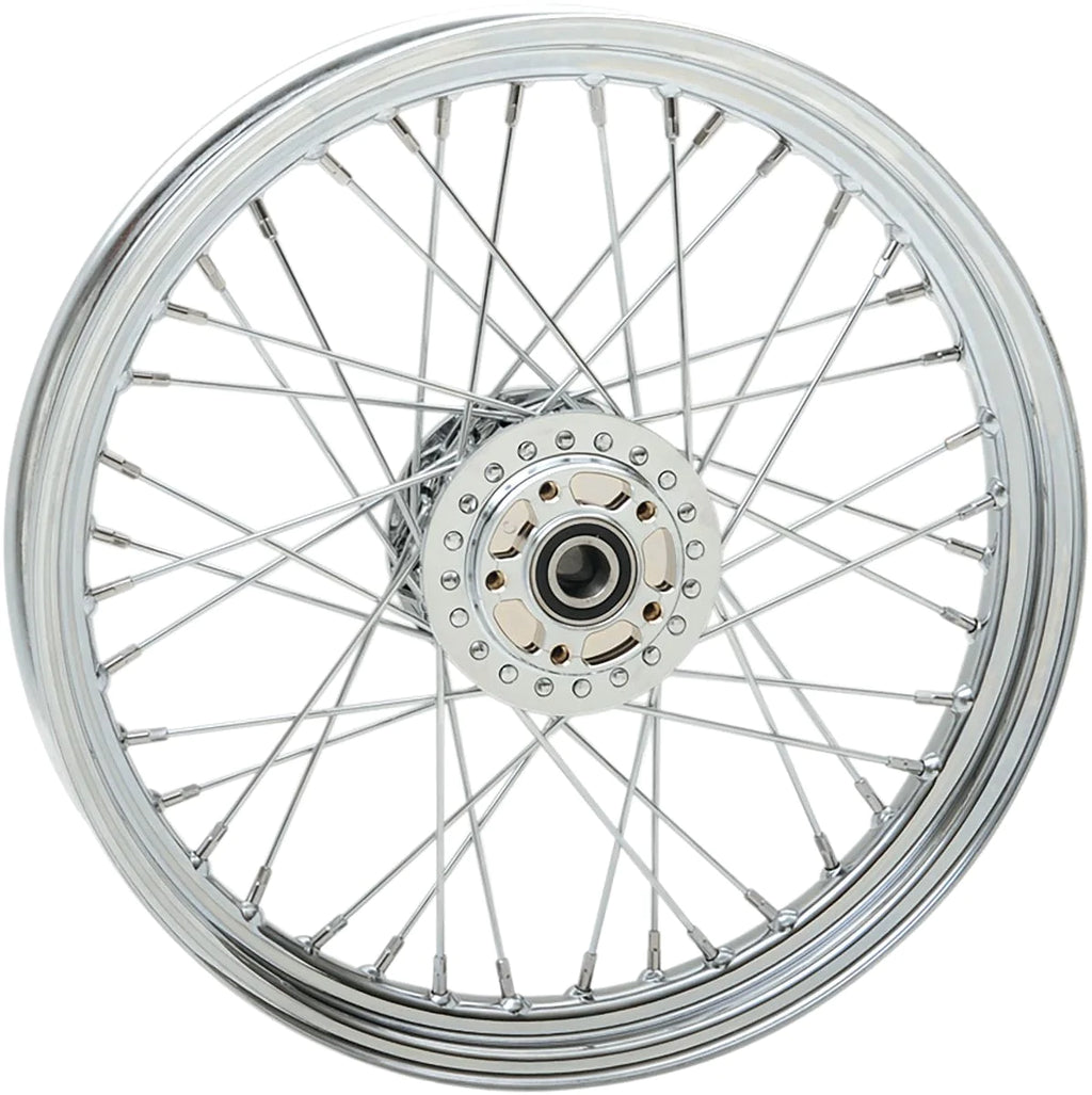 Drag Specialities Wheels & Rims Chrome 40 Spoke 19" x 2.5" Front Wheel Rim Harley Dyna FXD Narrowglide 04-05 SD
