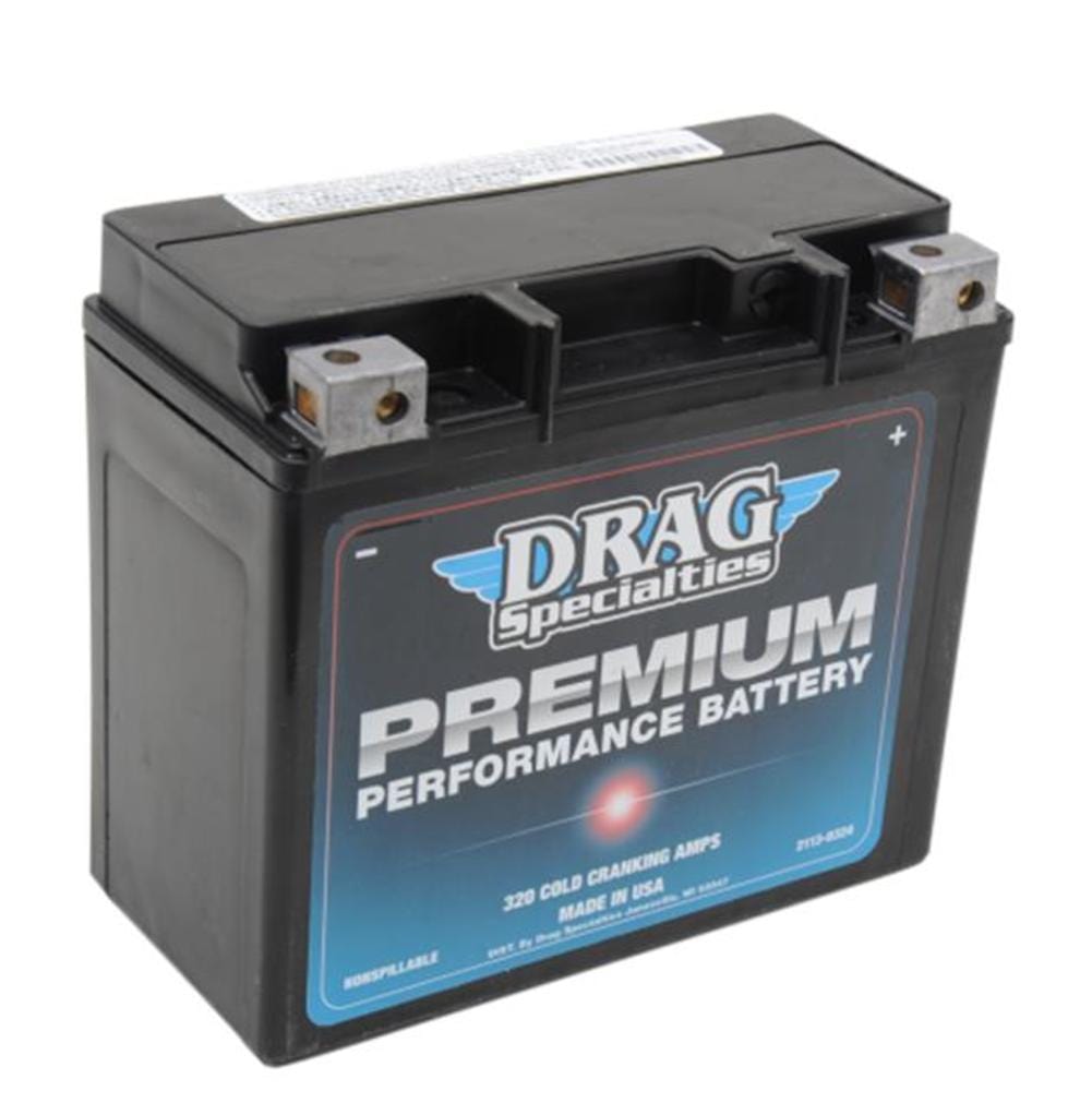 Drag Specialties Batteries Drag Premium Performance AGM 20HL Battery Harley Softail Dyna Sportster 94-2021