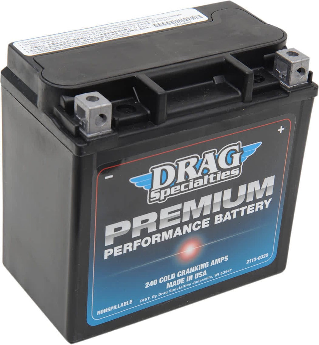 Drag Specialties Batteries Drag Premium Performance AGM 240 CCA GYZ16HL OE Battery Harley Sportster XL 04+