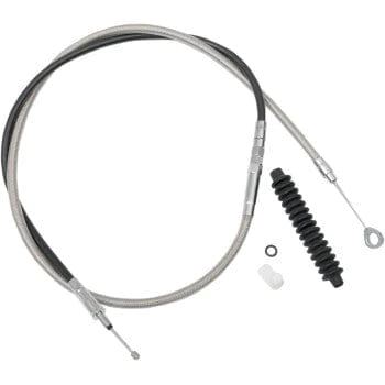 Drag Specialties Clutch Cable 80" Braided Stainless Extended Clutch Cable Wire Harley Softail Dyna Touring XL