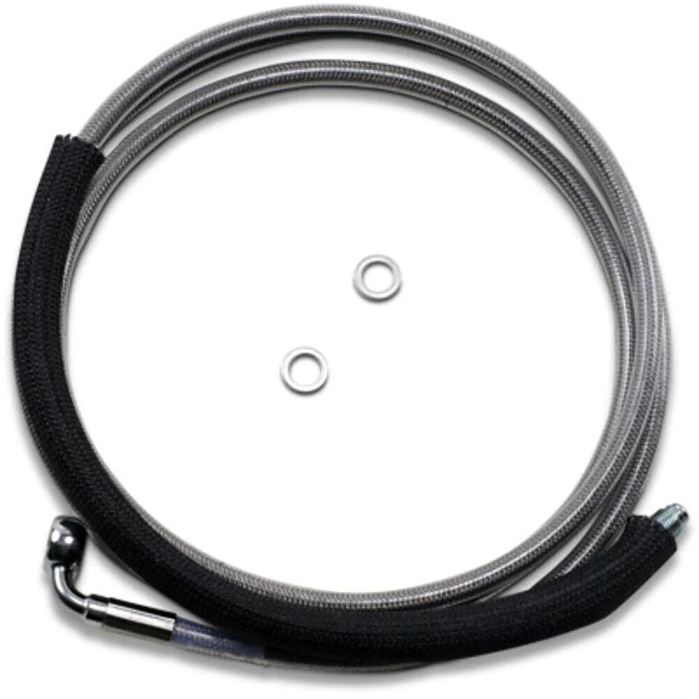 Drag Specialties Clutch Cables 72 1/8" Clear Coated Stainless 2+ Over Hydraulic Clutch Cable Harley FLTRX/S 17+