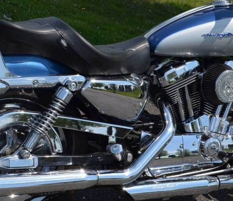 Drag Specialties Drag Chrome Right Side Oil Tank Cover Panel Harley XL Sportster 883 1200 04-09