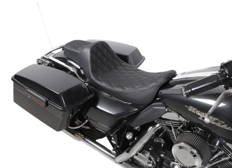 Drag Specialties Drag Extended Reach Predator III 3 Double Diamond Seat 99-07 Harley FLHR FLHX