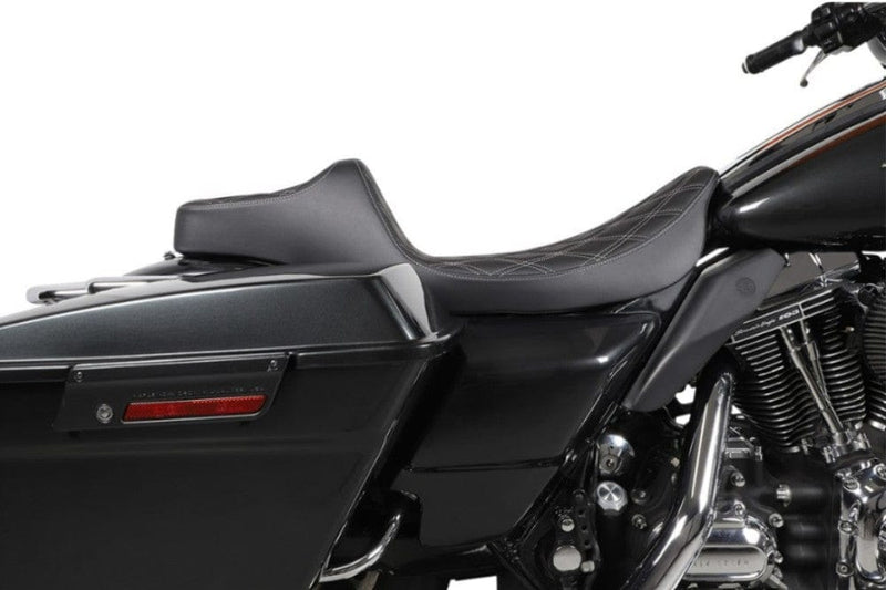 Drag Specialties Drag Extended Reach Predator III 3 Silver Diamond Seat 99-07 Harley FLHR FLHX