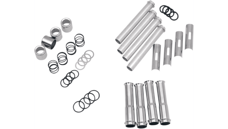 Drag Specialties Drag Pushrod Tube Kit Package Chrome Harley Big Twin Cam Trike 99-17