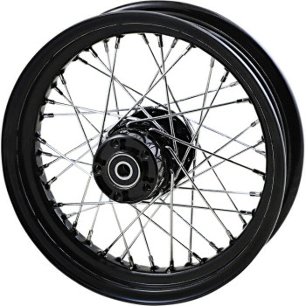 Drag Specialties Drag Specialties Black 16 x 3 Rear 40 Spoke Wheel Rim Harley Dyna Softail 86-96