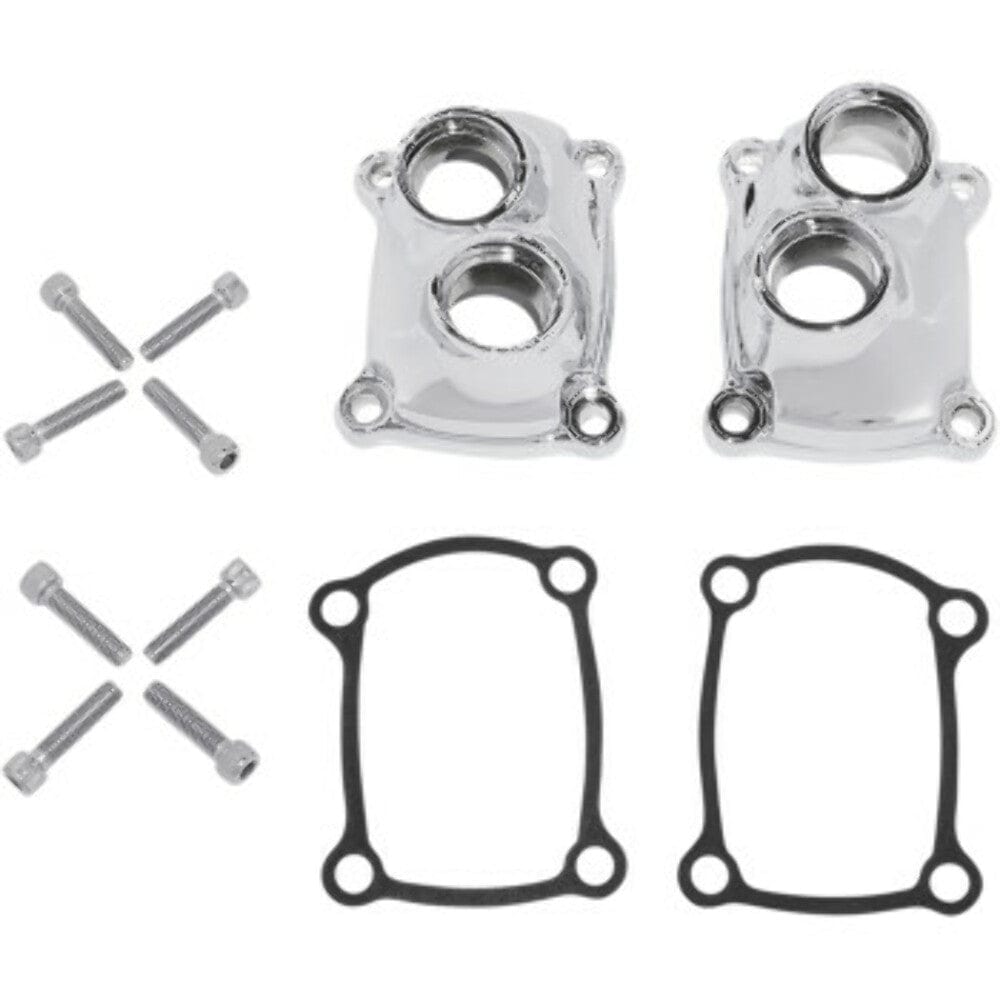 Drag Specialties Drag Specialties Chrome Lifter Tappet Block Covers Kit Harley M8 Touring Softail