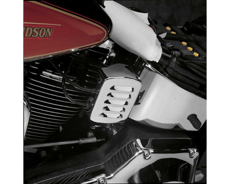 Drag Specialties Drag Specialties Chrome Louvered Coil Cover 1965-99 Harley Softail Dyna
