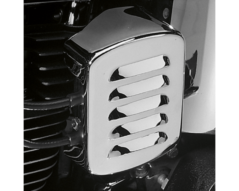 Drag Specialties Drag Specialties Chrome Louvered Coil Cover 1965-99 Harley Softail Dyna