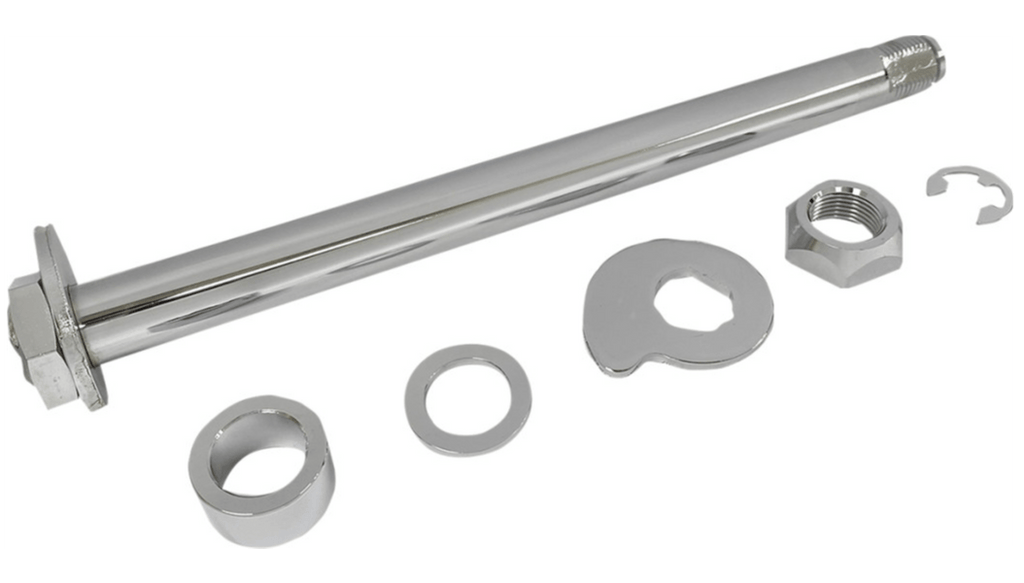 Drag Specialties Drag Specialties Chrome Steel 25mm Rear Axle Kit Package 2008 Harley Touring