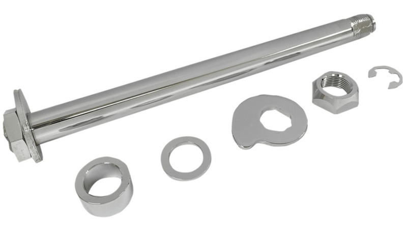 Drag Specialties Drag Specialties Chrome Steel 25mm Rear Axle Kit Package 2008 Harley Touring
