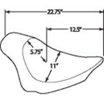 Drag Specialties Drag Specialties EZ-On Mount Smooth Solo Seat Harley 2006-17 Softail FXST FLSTF