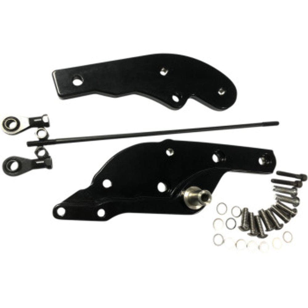 Drag Specialties Foot Pegs & Pedal Pads Drag Specialties Black Forward Control 3" Extension Kit Harley Softail 18+ M8