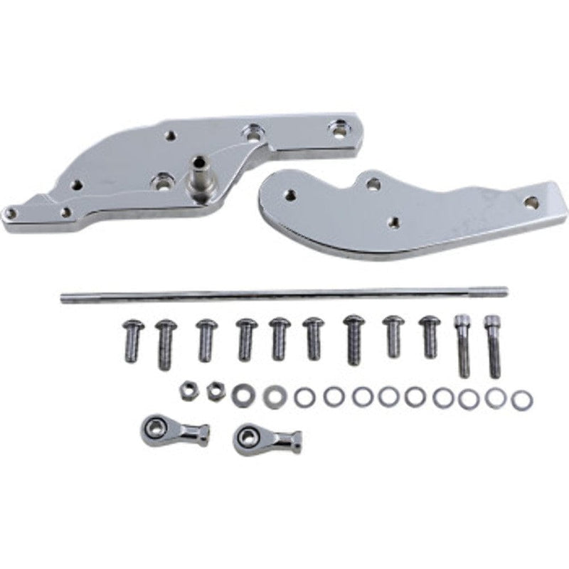 Drag Specialties Foot Pegs & Pedal Pads Drag Specialties Chrome Forward Control 3" Extension Kit Harley Softail 18+ M8