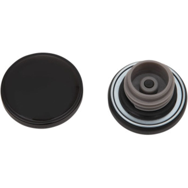 Drag Specialties Fuel Caps Drag Specialties Gloss Black Screw In Gas Fuel Cap Late Style Vented Harley 97+