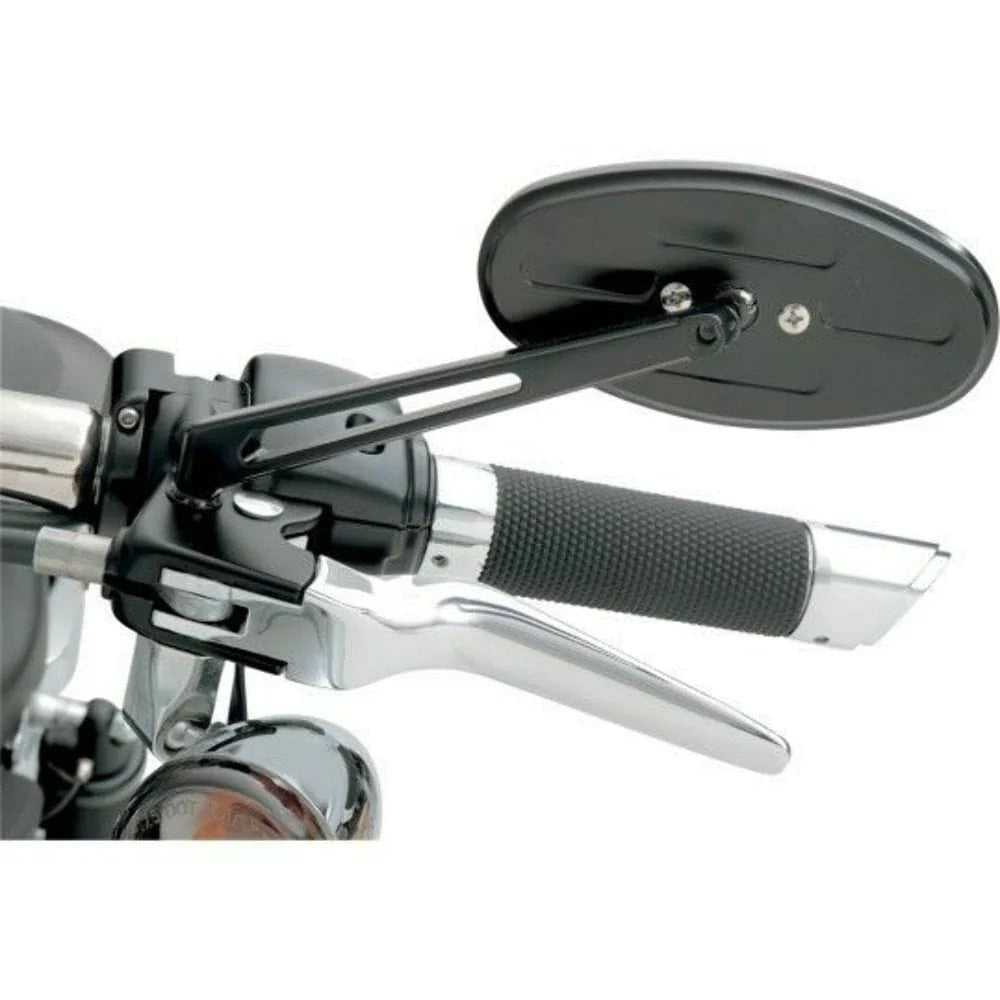 Arlen Ness Black Stealth I Mirrors Mirror Set Harley Sportster