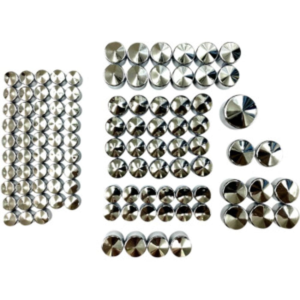 Drag Specialties Other Body & Frame Drag Chrome Motor Transmission Primary Bolt Cover Kit Harley Touring Softail M8