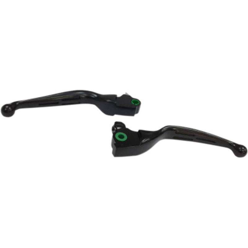 Drag Specialties Other Handlebars & Levers Drag Specialties Black Slotted Wide Blade Levers Set Pair Harley Touring 17-18